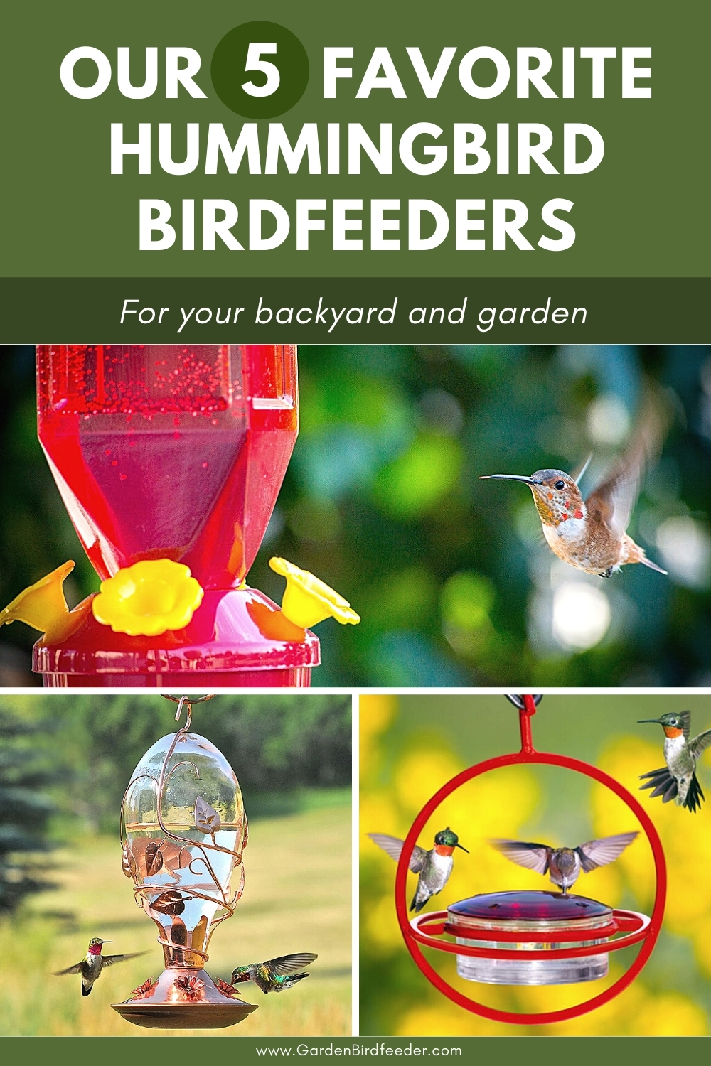 Favorite Hummingbird Birdfeeder Pinterest Pin
