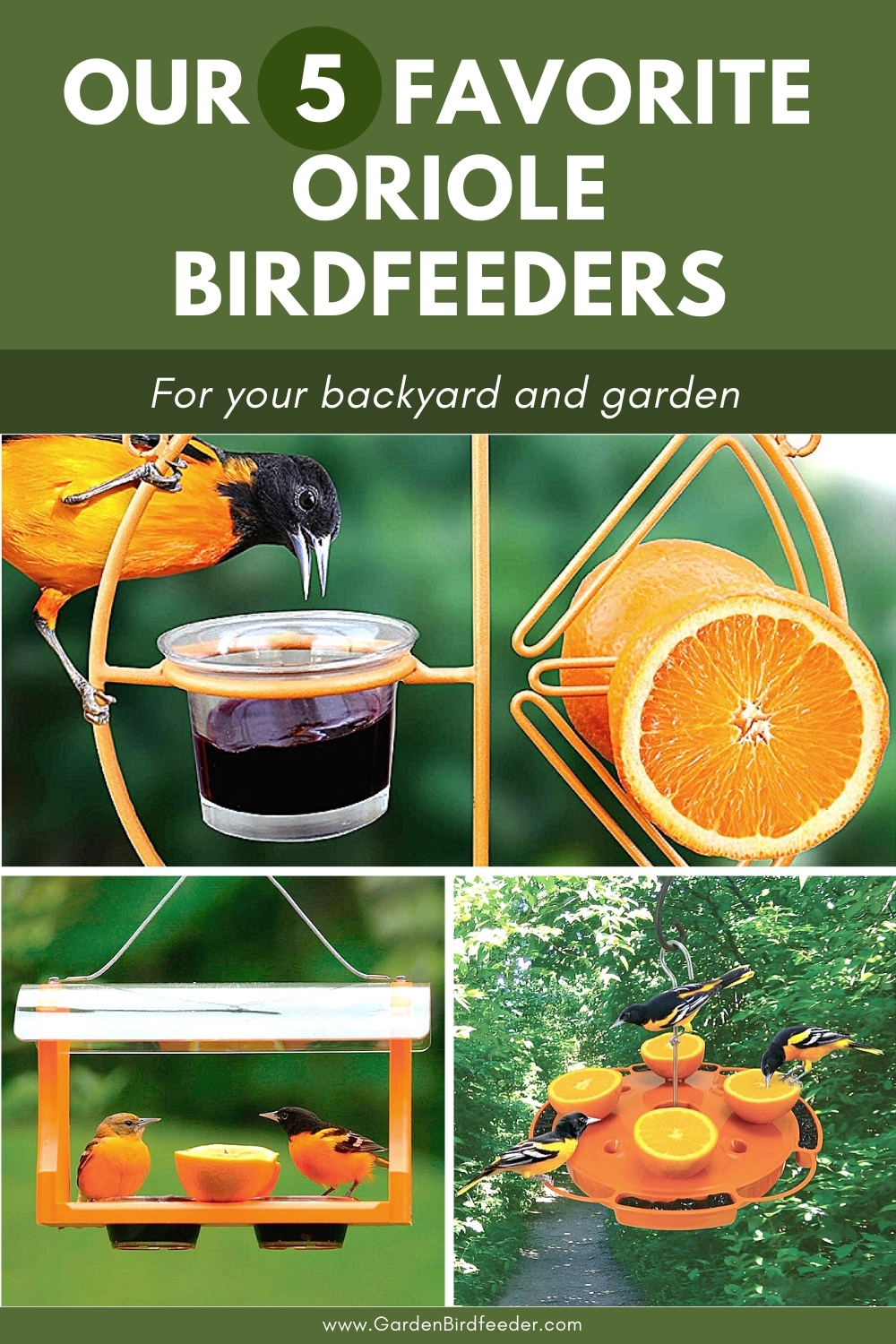 Favorite Oriole Birdfeeder Pinterest Pin